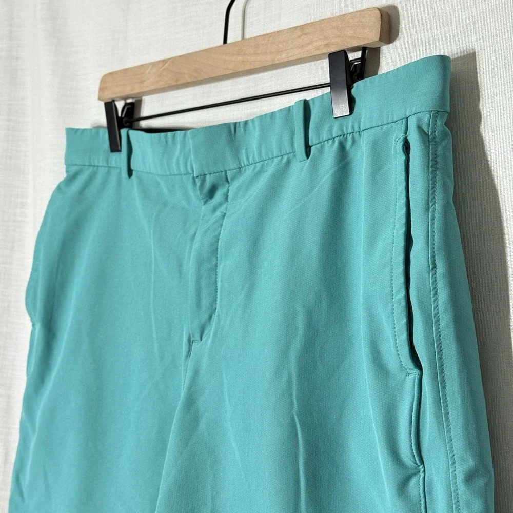 Nike Hybrid Chino Flex Performance Golf Shorts‎ Teal Dri-Fit Mens 36